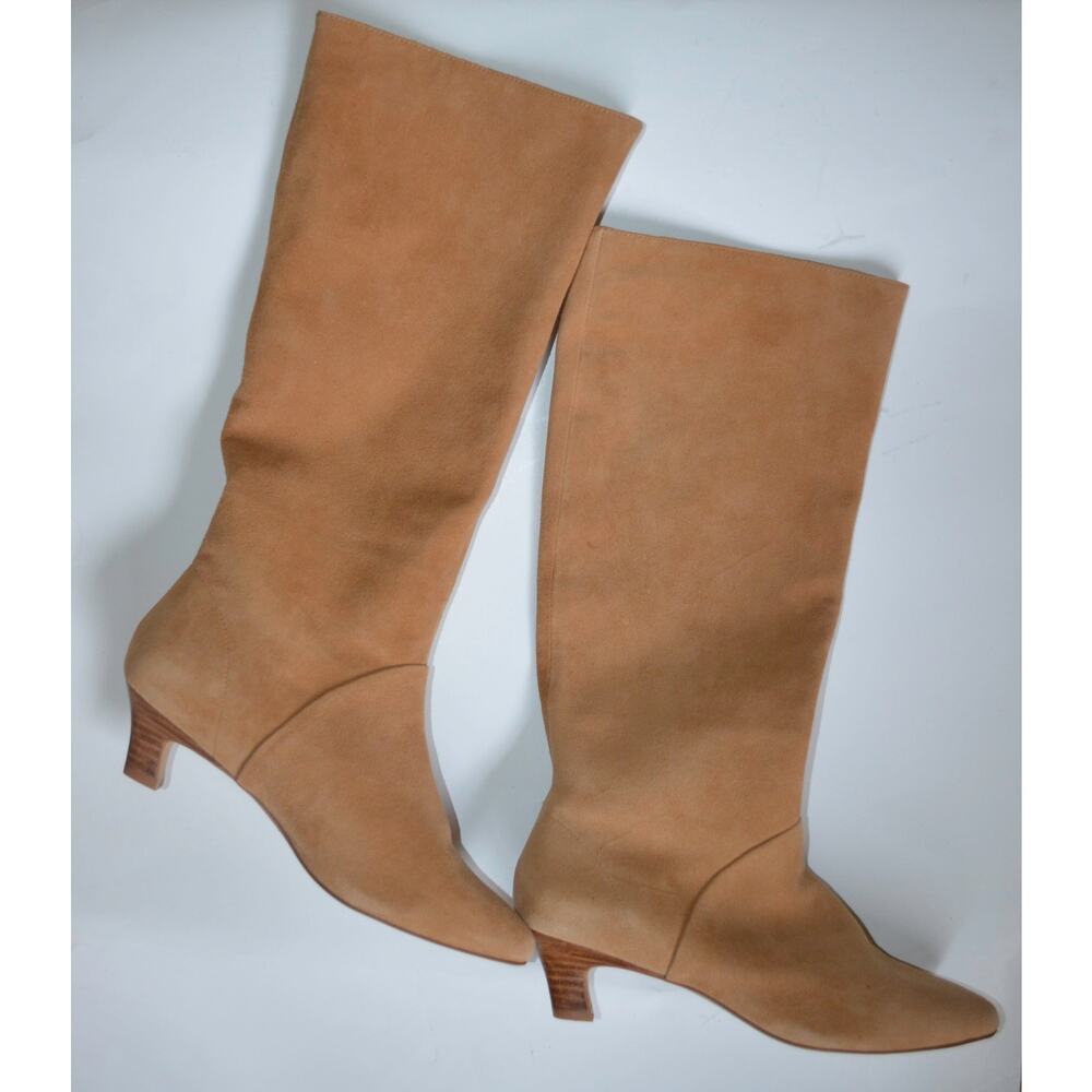 Silent D Erena Kitten-Heel Boots Size 38 Tan - image 4